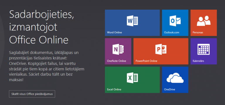 Microsoft Office Web Apps tiek pārsaukts par Office Online