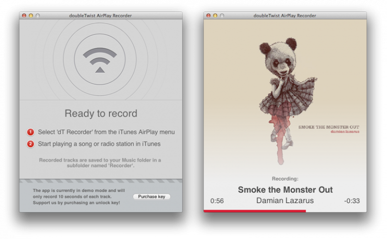 Ar doubleTwist ieraksti mūziku no iTunes Radio