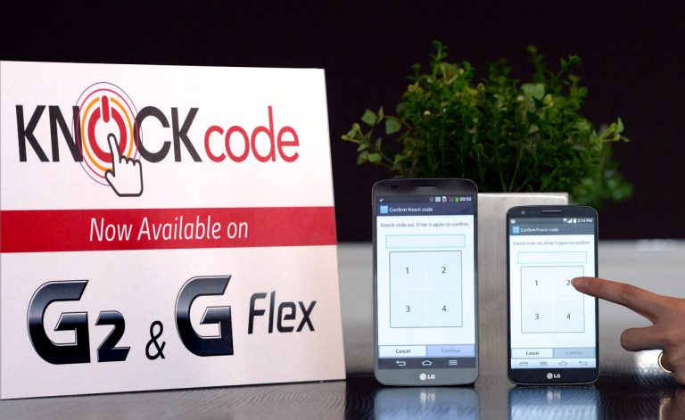 LG G2 un LG G Flex pirmie saņems Knock Code atjauninājumu
