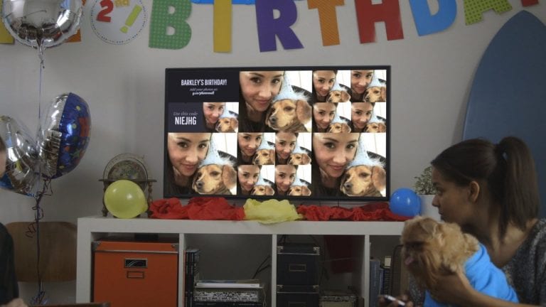 Photowall eksperimentālā aplikācija Chromecast īpašnieku mājas ballītēm