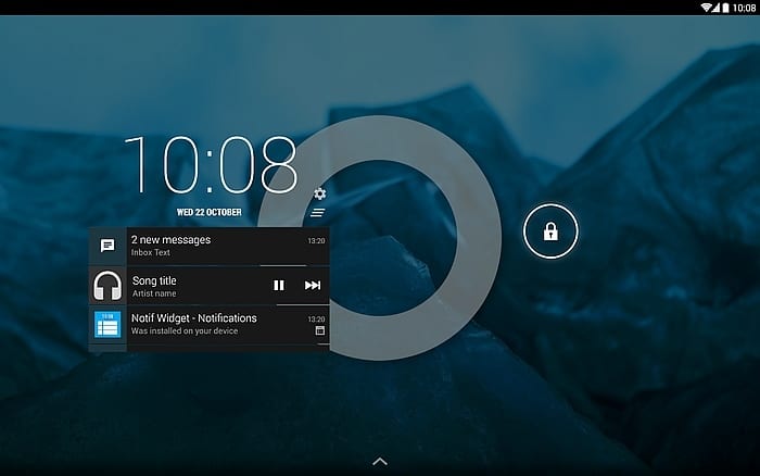 NotiWidget logrīks piešķirs jēgu slēgekrānam