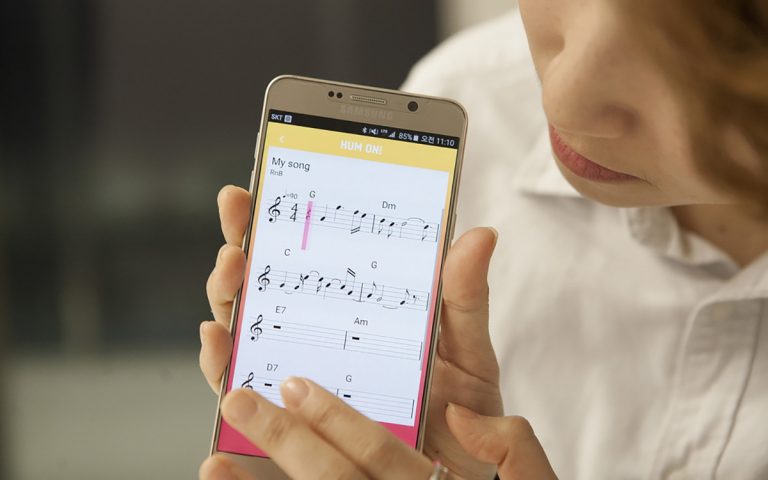 Samsung HumOn aplikācija dungošanu pārvērš skaņdarbā
