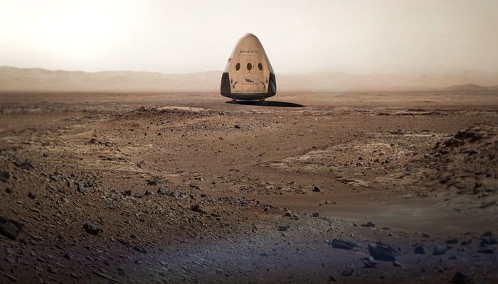 SpaceX 2018. gadā plāno uz Marsu sūtīt Dragon kravas kosmosa kuģi