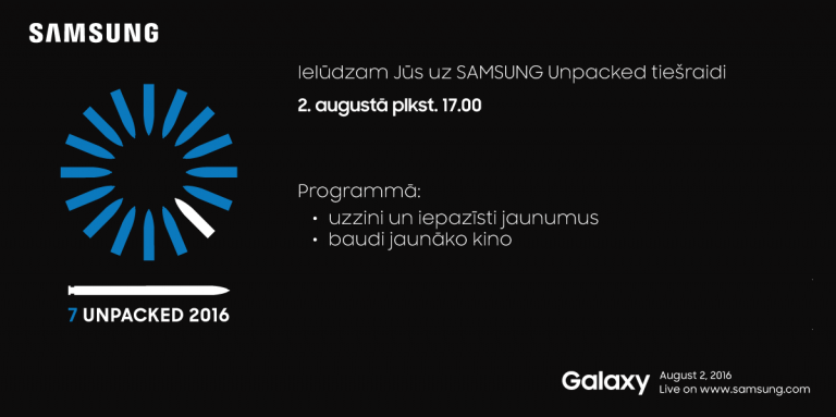 Kursors.lv konkurss: Iespēja apmeklēt Samsung Galaxy Note 7 viedtālruņa prezentāciju Latvijā
