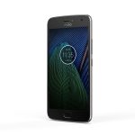 Moto G5 Plus_Black_Front_Angle_Clock Widget