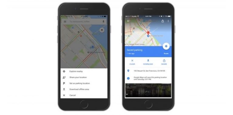 Google Maps piedāvā atcerēties automašīnas stāvvietu