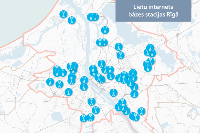 Lattelecom Rīgā izbūvējis lietu interneta tīklu