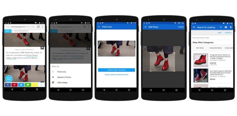 eBay lietotnē ietverts mākslīgā intelekta rīks attēlu atpazīšanai