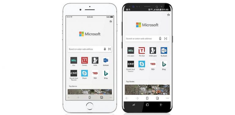 Microsoft izziņo Edge pārlūku Android un iOS viedierīcēm