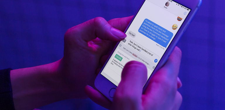 Raksti angliski? Tev noderēs Grammarly ekrāna tastatūra