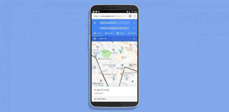 Izlaista atvieglota Google Maps Go lietotnes versija