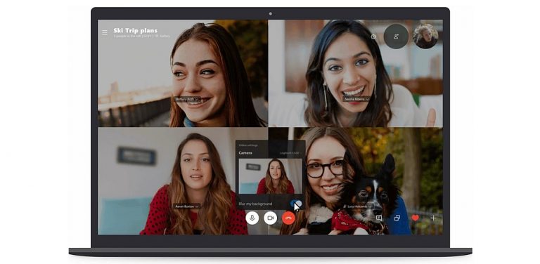 Skype spēs aizmiglot fonu videozvana laikā