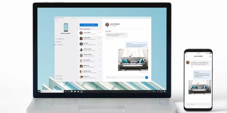 Microsoft uzsāk testēt Android ekrāna spoguļošanu Windows 10 datorā