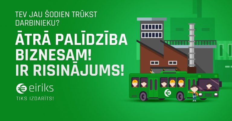 Latvijā izveidota jauna platforma Eiriks.lv darba devējiem un darba ņēmējiem