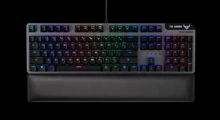 ASUS TUF Gaming K7 spēlēm paredzētās tastatūras apskats