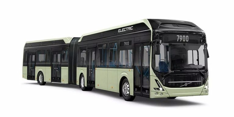 Volvo iepazīstina ar elektrisku autobusu 150 pasažieriem