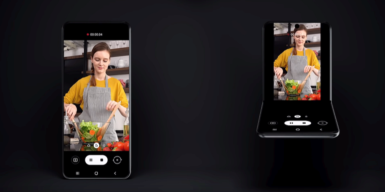 Samsung parāda jaunu salokāma viedtālruņa pielietojuma konceptu