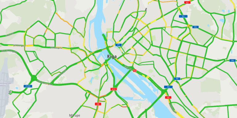 TomTom Traffic Index 2019: Rīgu tieši pirms gada bremzēja sniegs