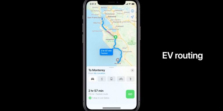 “Apple Maps” lietotne spēs veidot maršrutus elektroauto īpašniekiem