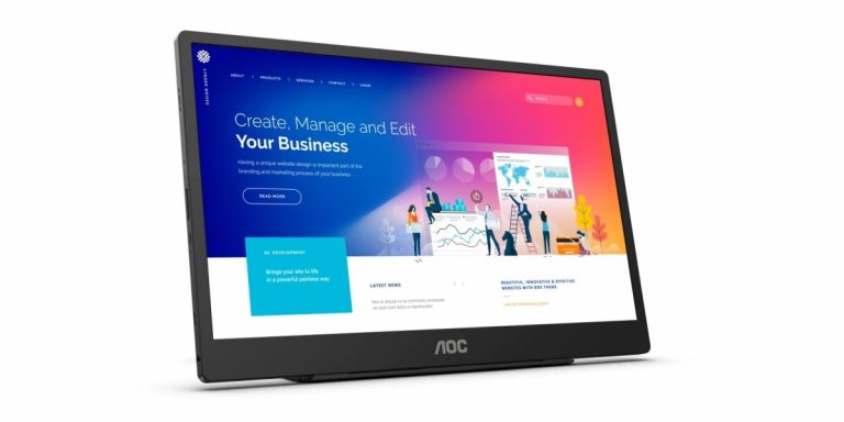 AOC 16T2 pārnēsājamā 15.6 collu monitora apskats
