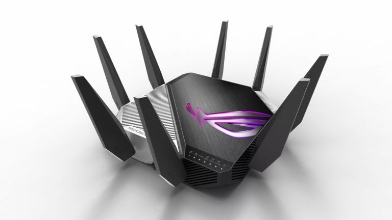 ASUS ROG Rapture GT-AXE11000 bezvadu maršrutētājs maksā ap 610 eiro