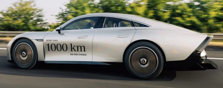 Mercedes Vision EQXX koncepts ar vienu uzlādi nobraucis 1200 kilometrus