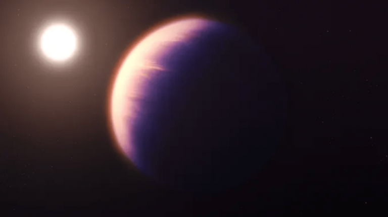Džeimsa Veba kosmiskais teleskops atklāj CO2 tālas planētas atmosfērā