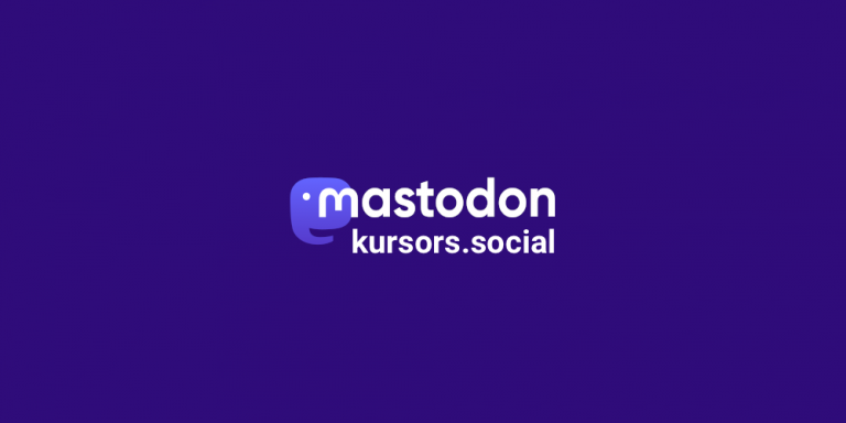 Aicinājums pievienoties diskusijām kursors.social Mastodon serverī