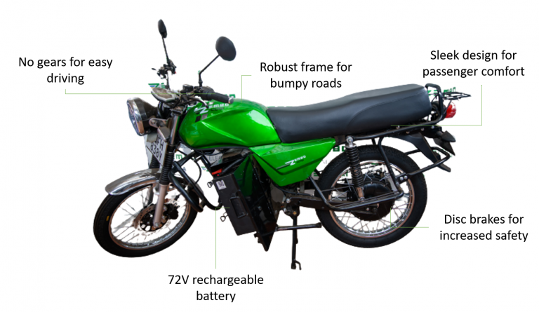 Ugandā esošos motociklus bez maksas mainīs pret elektriskajiem