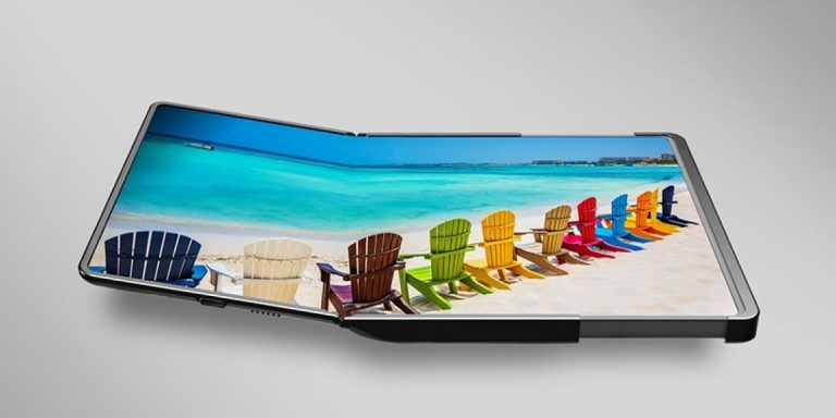 Samsung prezentē vienlaikus salokāmu un sarullējamu ekrānu