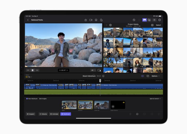 Final Cut Pro un Logic Pro lietotnes tagad pieejamas uz iPad planšetdatoriem