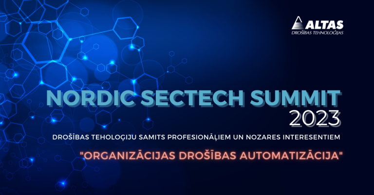 Nordic Sectech Summit 2023 šogad jaunos apgriezienos un ar jaunu aktuālu tēmu