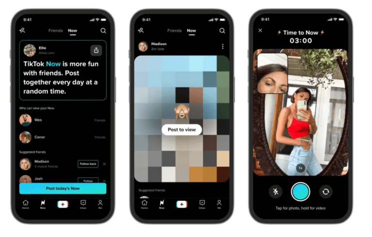 Pēc mazāk nekā gada “TikTok” atsakās no sava “BeReal” klona “TikTok Now”