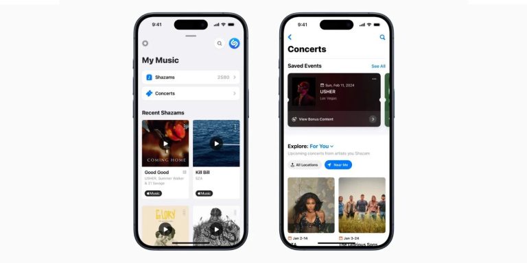 Shazam lietotnē tagad var saņemt informāciju arī par koncertiem