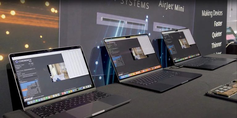 AirJet ir maza izmēra dzesēšanas sistēmas, kas ļauj MacBook Air sasniegt MacBook Pro jaudu