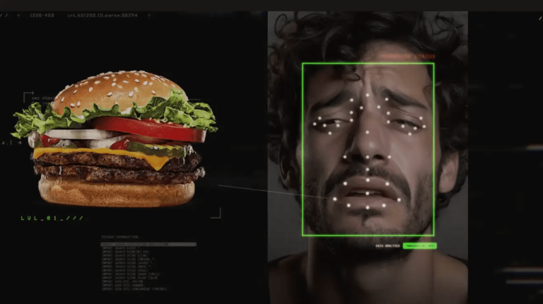 “Burger King” ar sejas atpazīšanas tehnoloģiju piedāvā “izmērīt” paģiru līmeni un saņemt atlaidi burgerim