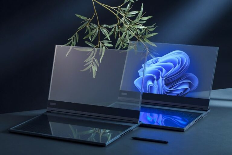 Lenovo prezentē portatīvo datoru ar caurspīdīgu displeju