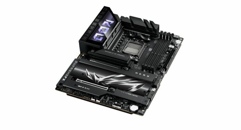 ASUS ROG CROSSHAIR X870E HERO sistēmplates apskats