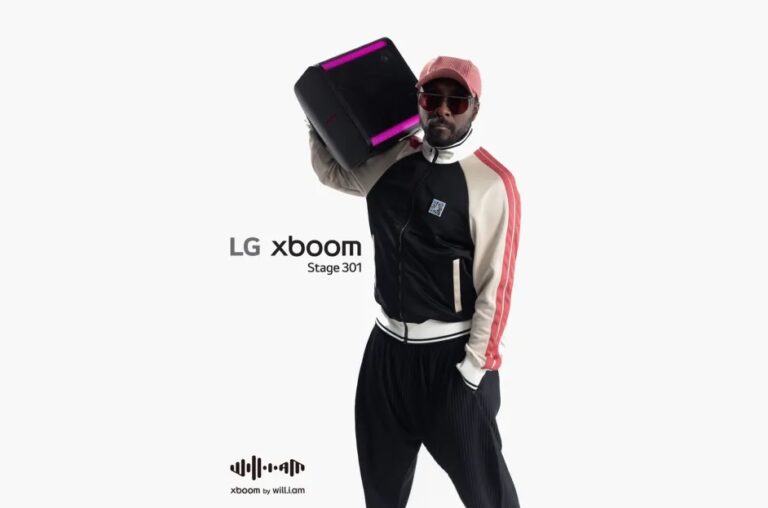 will.i.am un LG izveidojuši XBOOM skaļruņus ar MI skanējuma uzlabošanas funkciju