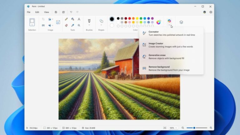 “Microsoft Notepad” un “Paint” sāk saņemt MI uzlabojumus