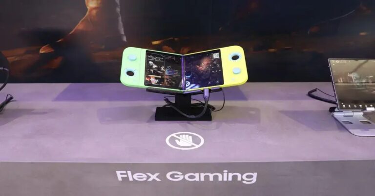 Samsung Flex Gaming ir spēļu konsole ar salokāmu ekrānu
