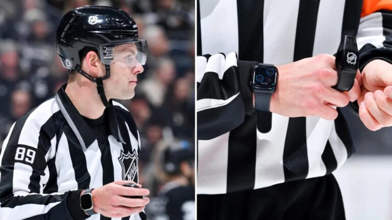 NHL tiesneši spēļu laikā izmanto “Apple Watch” viedpulksteņus