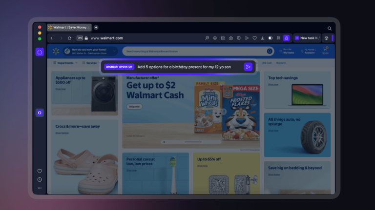 Opera pārlūkā turpmāk “Browser Operator” MI aģents palīdzēs izpildīt lietotāja uzdevumus