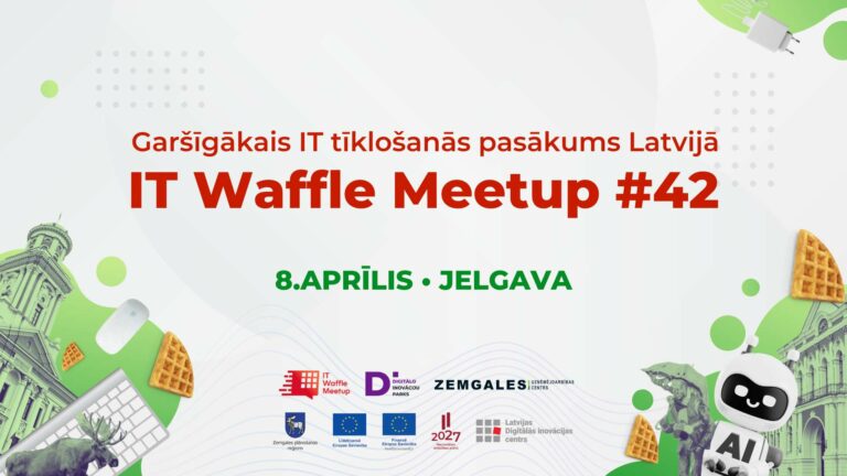 “IT Waffle Meetup” aicina uz IT tīklošanās pasākumu Jelgavā