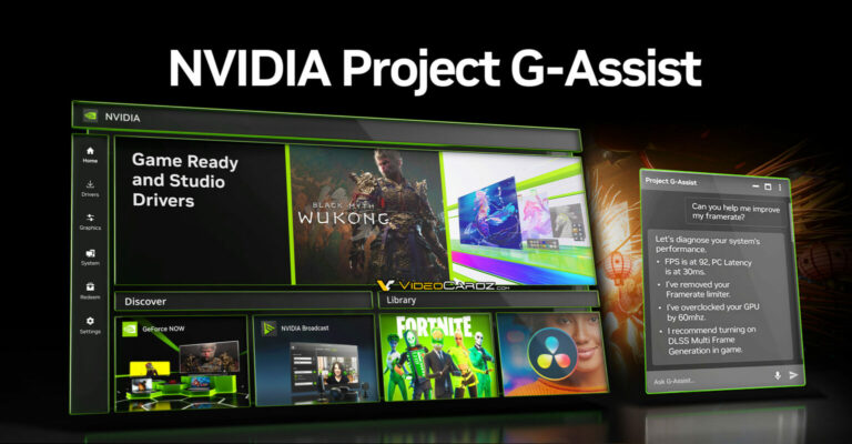 Nvidia izlaiž Project G-Assist MI palīgu dārgāko GeForce videokaršu īpašniekiem