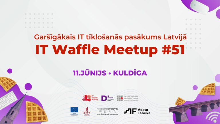 “IT Waffle Meetup” aicina uz IT tīklošanās pasākumu Kuldīgā