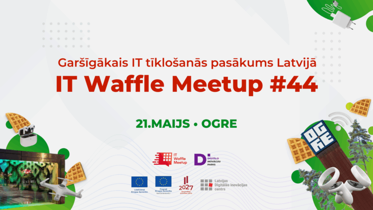 “IT Waffle Meetup” aicina uz IT tīklošanās pasākumu Ogrē