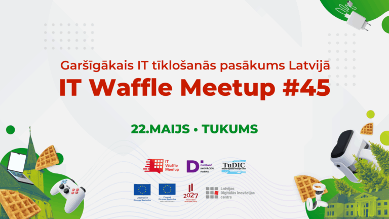 “IT Waffle Meetup” aicina uz IT tīklošanās pasākumu Tukumā