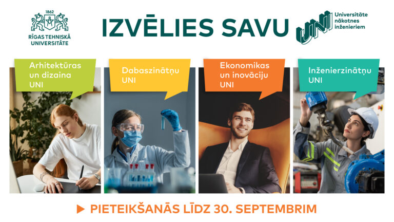 Līdz 30. septembrim vecāko klašu skolēniem iespēja pieteikties RTU nodarbībām „Universitāte nākotnes inženieriem“