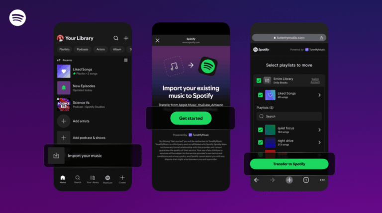 “Spotify” tagad ļauj vienkārši pārnest mūzikas sarakstus no citiem straumēšanas servisiem